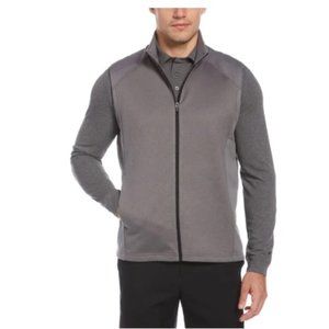 PGA TOUR APPAREL MIXED TEXTURE FLEECE GOLF VEST  - SMALL